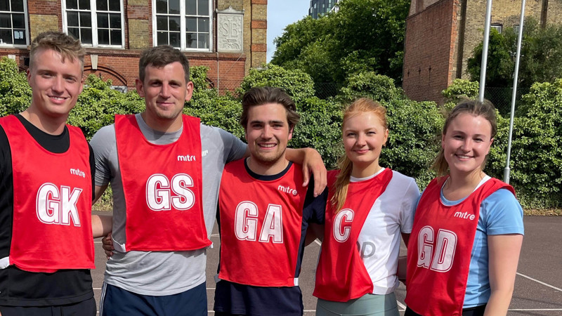 Winners of the Allsop mixed netball tournament